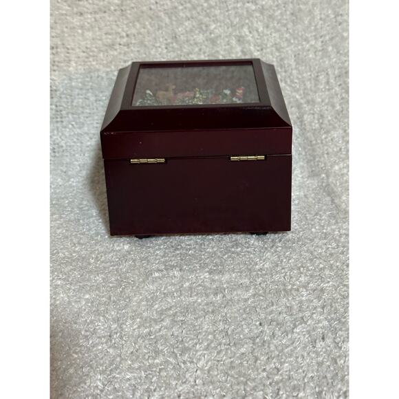 2006 Music Christmas Box With Holiday Train Wind-Up Wish You A Merry Christmas - Picture 4 of 7